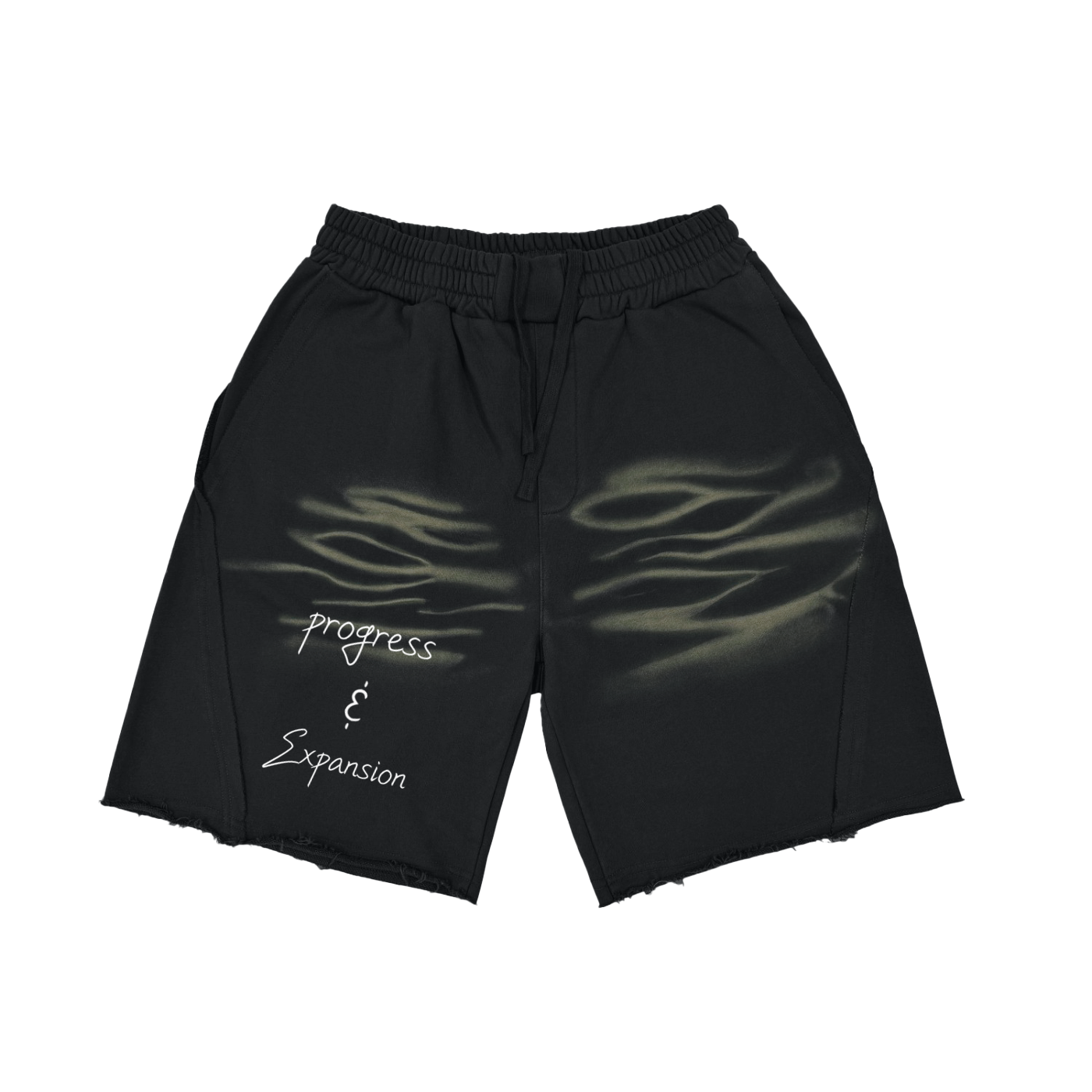 Progress and Expansion Heavyweight Vintage Washed Tiger Stripes Short Pants
