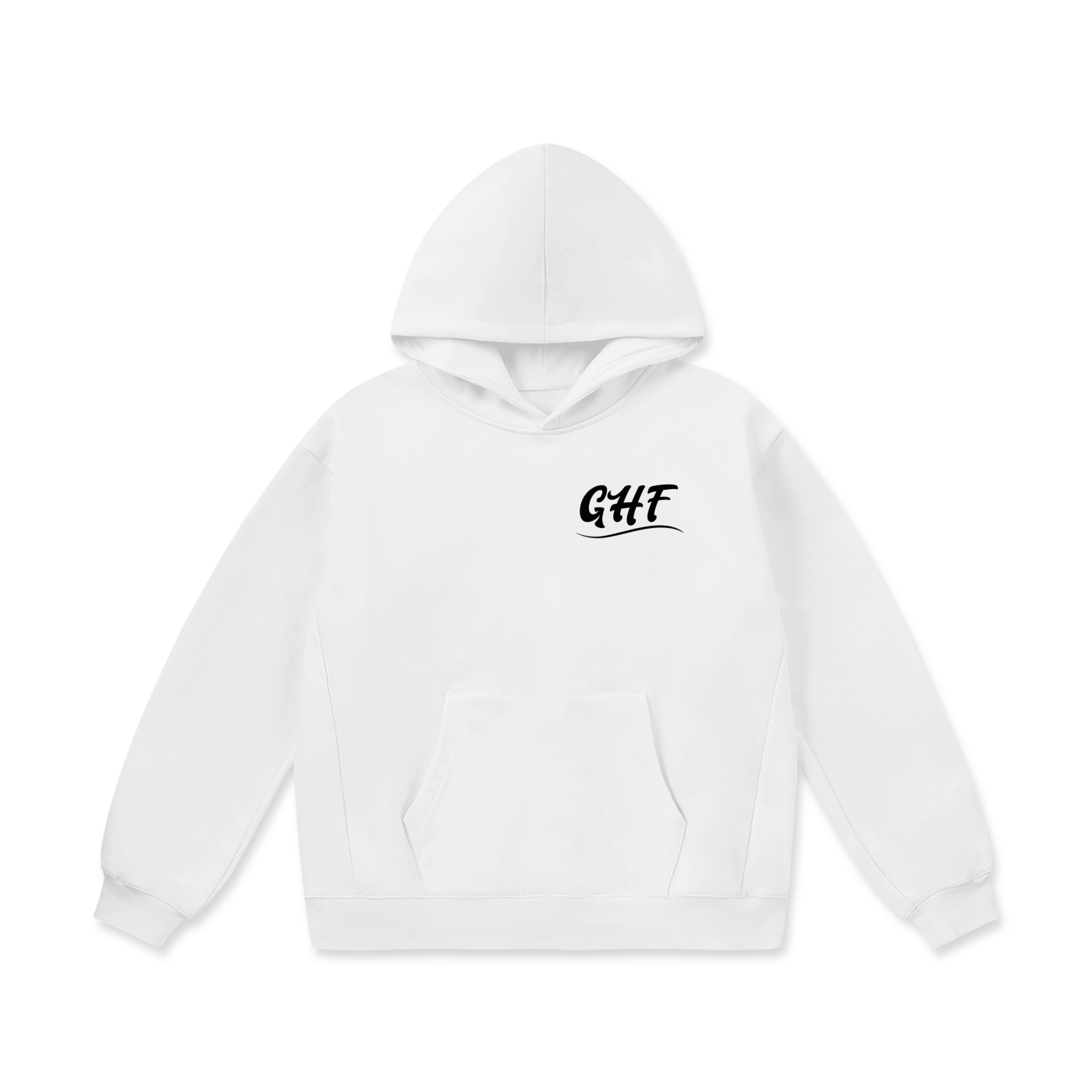 GHF logo Oversize Heavyweight Fleece Hoodie