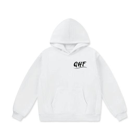 GHF logo Oversize Heavyweight Fleece Hoodie