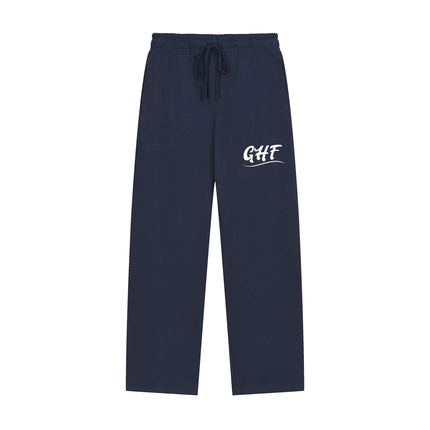 GHF Logo Solid Color Straight-Leg Sweatpants