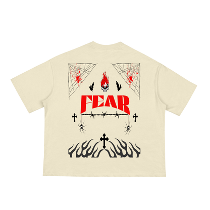 Fear Halloween Feature Classic Loose Boxy Tee With 3 Color
