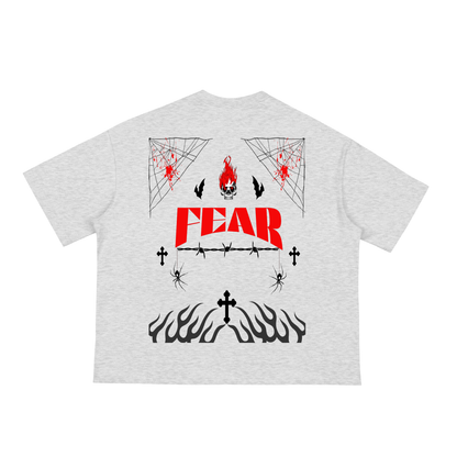 Fear Halloween Feature Classic Loose Boxy Tee With 3 Color