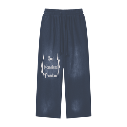 GHF Effortless Athleisure Pure Cotton Handcrafted Monkey Wash Loose fit Sweatpants