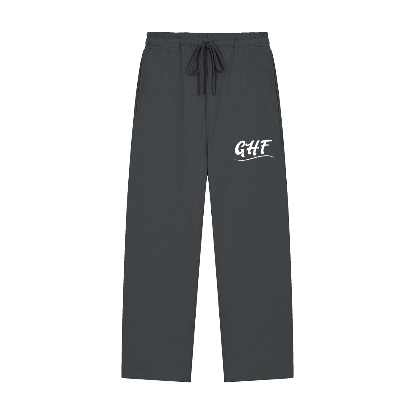 GHF Logo Solid Color Straight-Leg Sweatpants