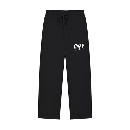 GHF Logo Solid Color Straight-Leg Sweatpants