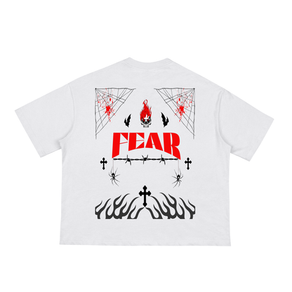 Fear Halloween Feature Classic Loose Boxy Tee With 3 Color