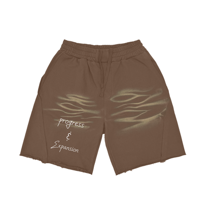 Progress and Expansion Heavyweight Vintage Washed  Tiger Stripes Short Pants