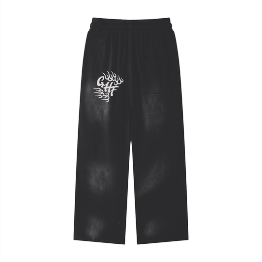 GHF Effortless Athleisure Pure Cotton Handcrafted Monkey Wash Loose fit Sweatpants