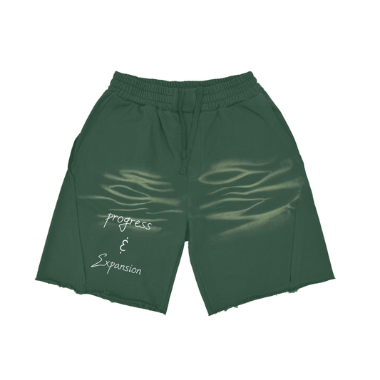 Progress and Expansion Heavyweight Vintage Washed  Tiger Stripes Short Pants
