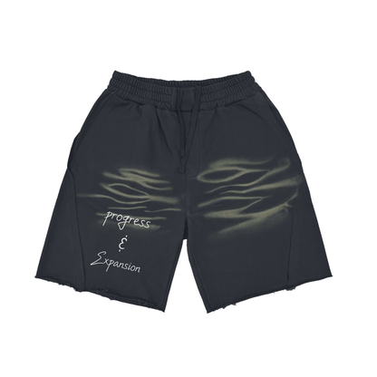 Progress and Expansion Heavyweight Vintage Washed  Tiger Stripes Short Pants