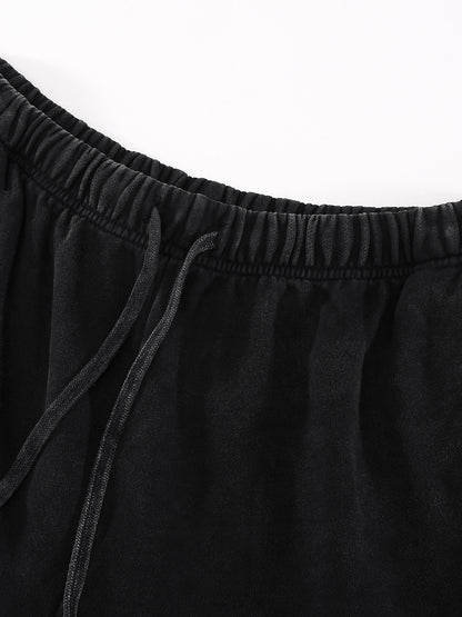 Progress and Expansion Heavyweight Vintage Washed  Tiger Stripes Short Pants