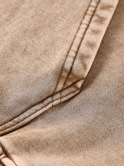 Manumission Snow Washed Loose Cotton Hoodie