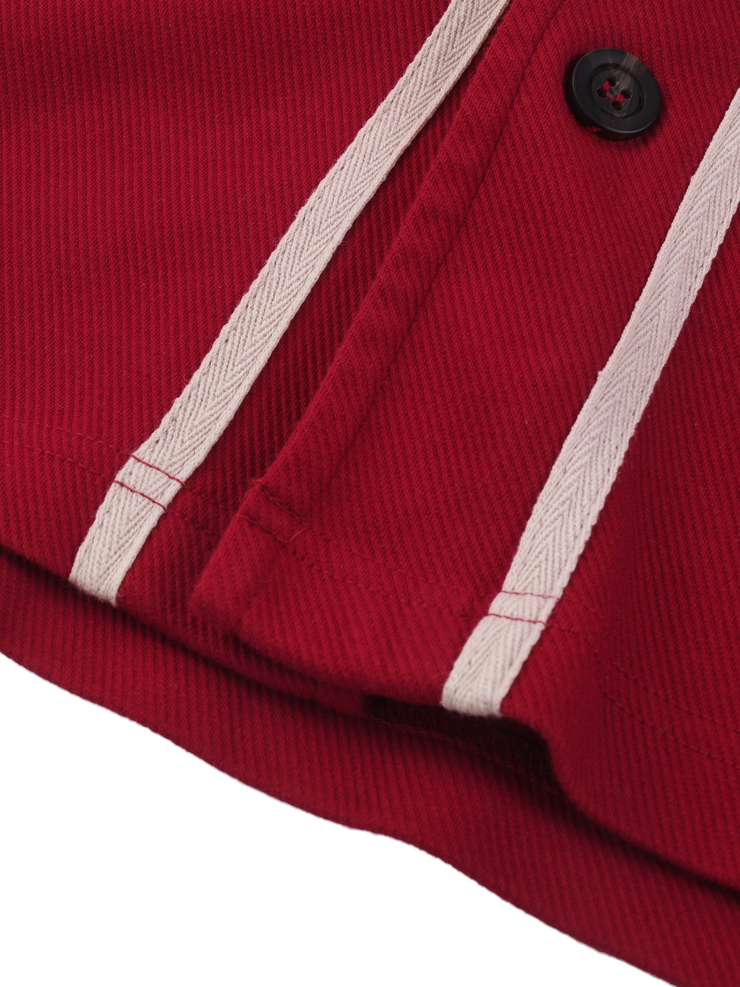 Heart of Steal Contrast Piped Button-Up Jersey