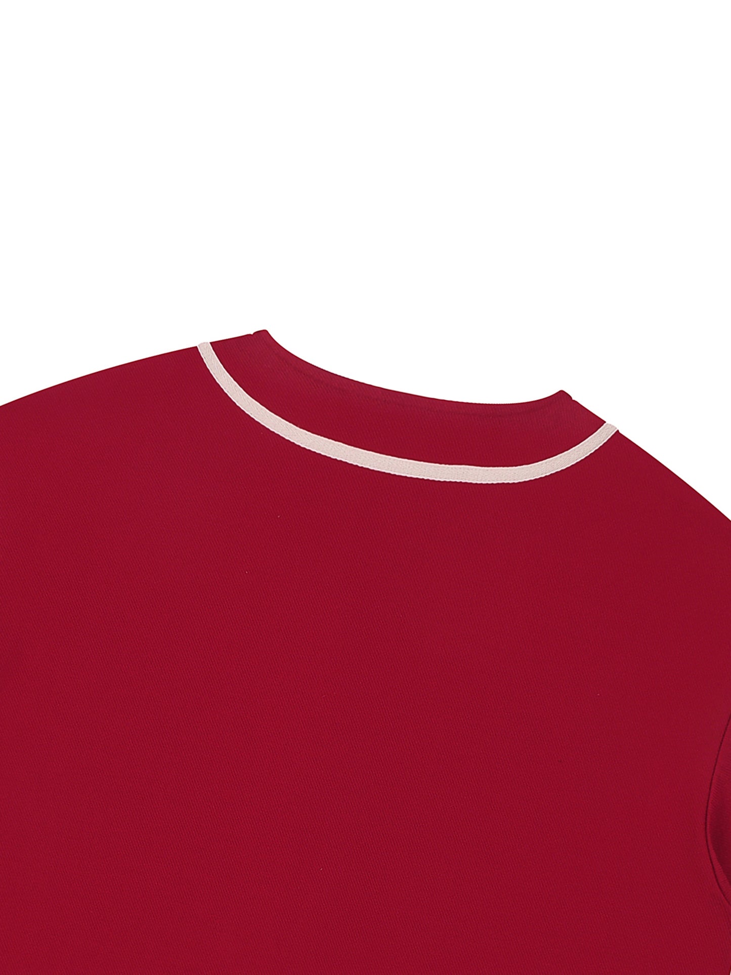 Heart of Steal Contrast Piped Button-Up Jersey